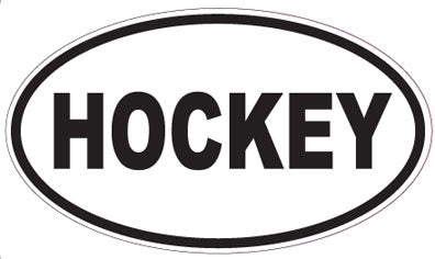 HOCKEY - Oval Sticker