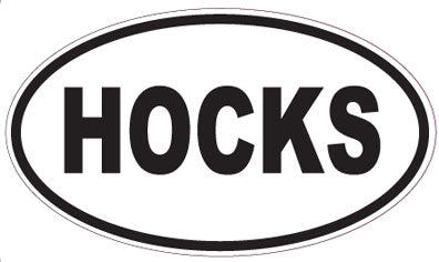 HOCKS - Oval Sticker