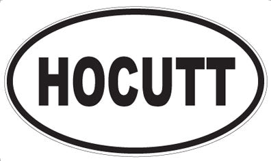 HOCUTT - Oval Magnet
