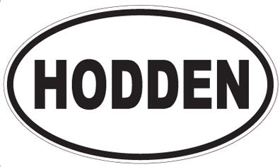 HODDEN - Oval Sticker