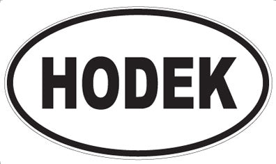 HODEK - Oval Sticker