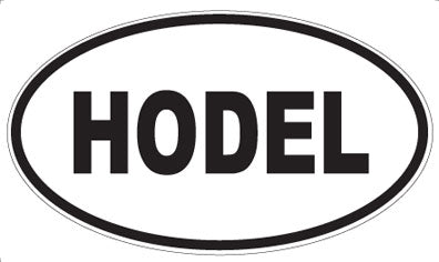HODEL - Oval Sticker