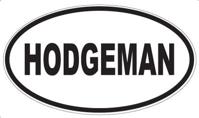 HODGEMAN - Oval Magnet