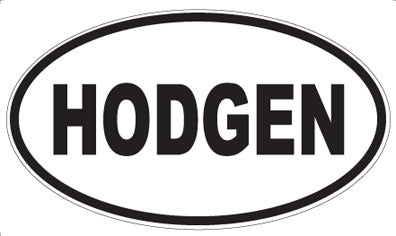 HODGEN - Oval Magnet
