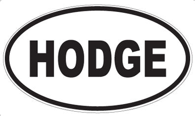 HODGE - Oval Magnet