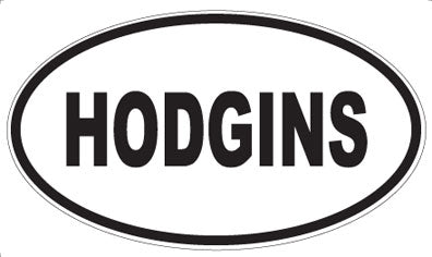 HODGINS - Oval Magnet