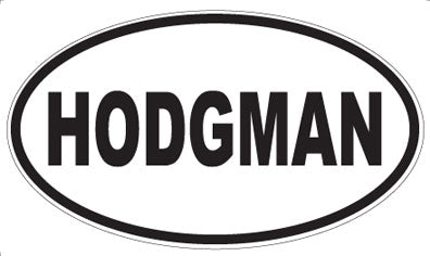 HODGMAN - Oval Magnet