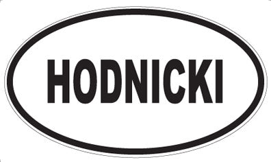 HODNICKI - Oval Magnet
