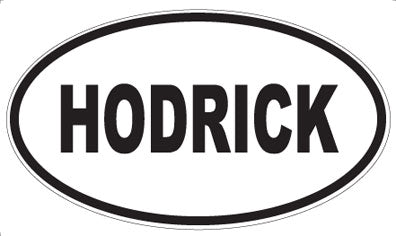 HODRICK - Oval Sticker