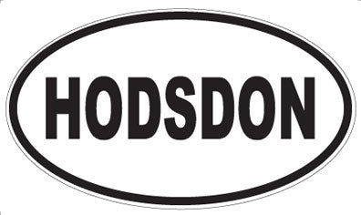 HODSDON - Oval Sticker