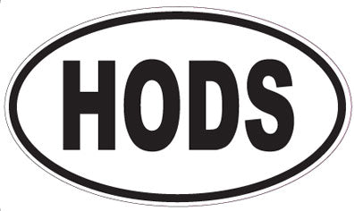 HODS - Oval Sticker