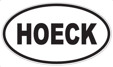 HOECK - Oval Sticker