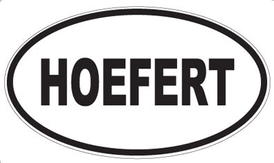HOEFERT - Oval Magnet