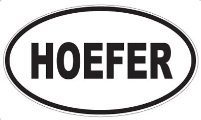 HOEFER - Oval Magnet