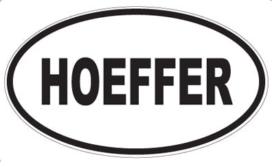 HOEFFER - Oval Magnet