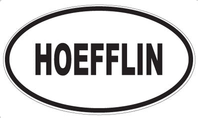 HOEFFLIN - Oval Magnet