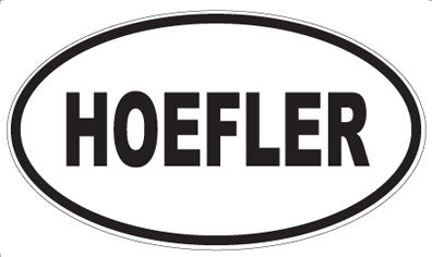 HOEFLER - Oval Magnet
