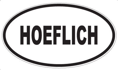 HOEFLICH - Oval Magnet