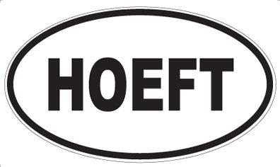 HOEFT - Oval Magnet
