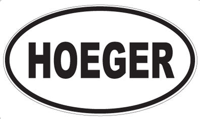 HOEGER - Oval Magnet
