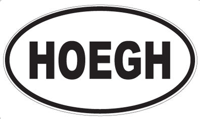 HOEGH - Oval Sticker
