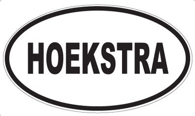 HOEKSTRA - Oval Magnet