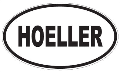 HOELLER - Oval Sticker
