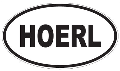 HOERL - Oval Sticker