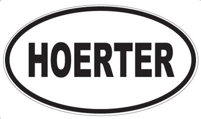 HOERTER - Oval Magnet