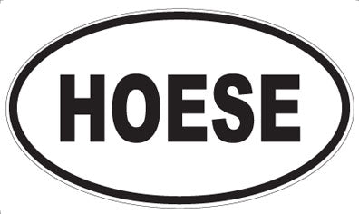 HOESE - Oval Sticker