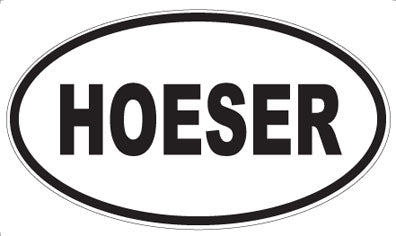 HOESER - Oval Sticker
