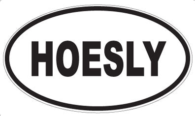HOESLY - Oval Magnet