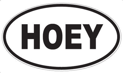 HOEY - Oval Magnet