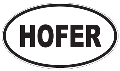 HOFER - Oval Magnet