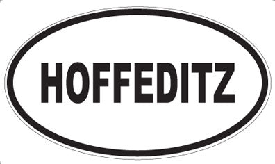 HOFFEDITZ - Oval Sticker