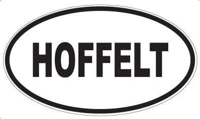 HOFFELT - Oval Sticker