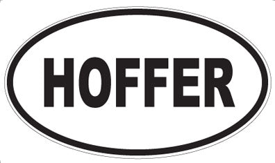 HOFFER - Oval Magnet