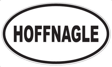 HOFFNAGLE - Oval Sticker