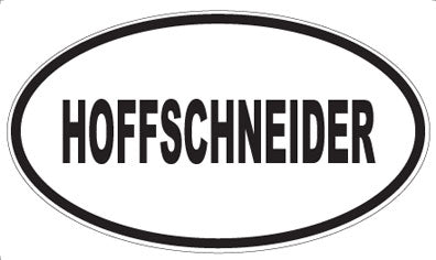 HOFFSCHNEIDER - Oval Sticker