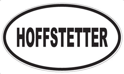 HOFFSTETTER - Oval Sticker