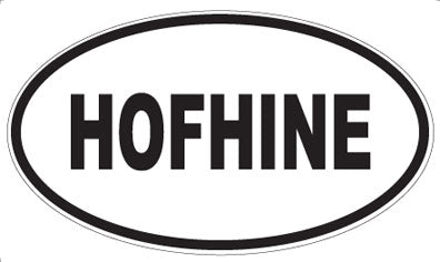 HOFHINE - Oval Sticker