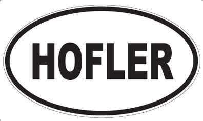 HOFLER - Oval Magnet