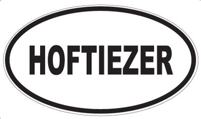 HOFTIEZER - Oval Magnet