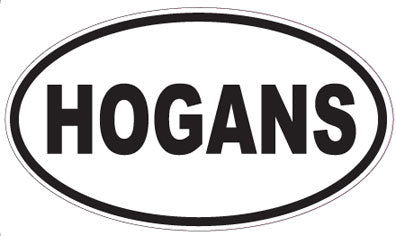 HOGANS - Oval Sticker