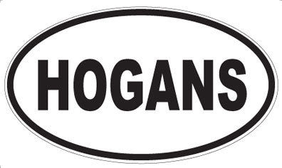 HOGANS - Oval Magnet