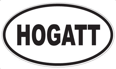 HOGATT - Oval Magnet