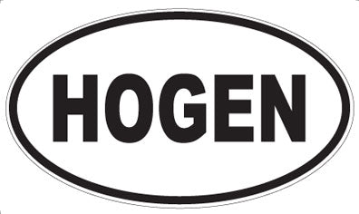 HOGEN - Oval Sticker