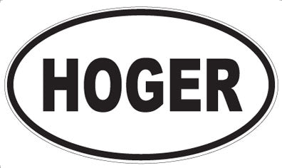HOGER - Oval Magnet