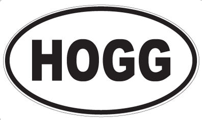 HOGG - Oval Magnet