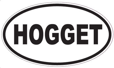 HOGGET - Oval Sticker